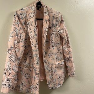 Roz&Ali Pink Floral blazer